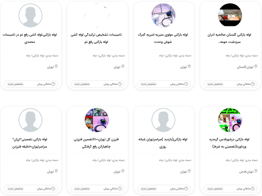 لوله بازکنی باغ فیض